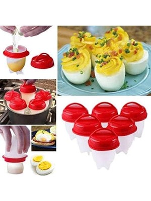 Zemira 5dm-Silikon Yumurta Haşlama Kabı 6lı Set