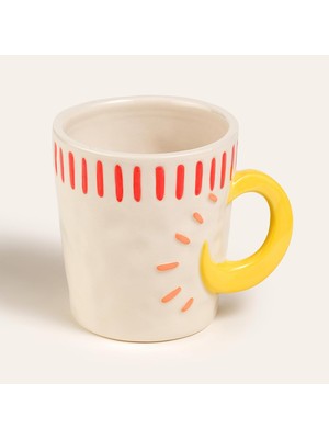 Zemira Sımıng Stoneware Kupa 285 ml Kırmızı
