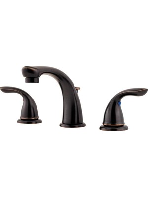 Zemira Pfister LG149-610Y LG149610Y Pfirst 2-Saplı 20,32 cm Geniş Banyo Musluğu Toskana Bronz