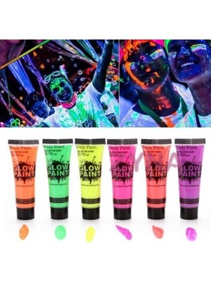 Zemira Neonlu Glow Parti Yüz Boyası 6 Renk 6 Adet