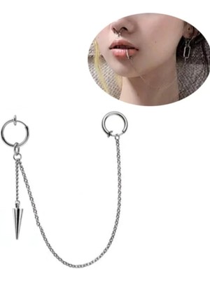 Zemira Mızrak Sallantılı Dudaktan Kulağa Piercing