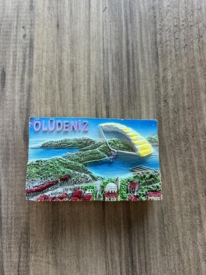 Zemira Ölüdeniz Manzaralı Dekoratif Turistik Buzdolabı Magneti, El Yapımı, 3 Boyutlu Tasarım