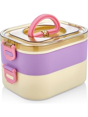 Zemira Yeni Nesil Sefer Tası Lunch Box Beslenmez Kabı Paslanmaz Çelik 1300 ml
