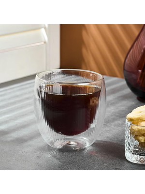 Zemira Lineo Çift Cidarlı Bardak 250 ml