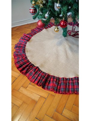 Zemira Viemso Yılbaşı Çam Ağacı Örtüsü, Ekose 90CM V0002124