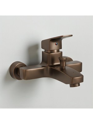 Zemira Bronz 0250BR Aç Kapa Banyo Bataryası Duvar Tipi Sıcak Soğuk Ayarlı Armatür