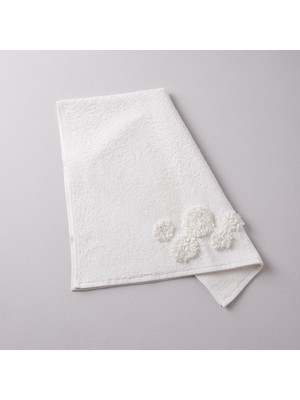 Zemira Linens Glace Pamuk 50X80 cm Yüz Havlusu Ekru