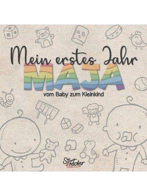 Zemira Mein Erstes Jahr - Maja - Vom Baby Zum Kleinkind: Dein Individuelles Babyalbum Mit Wunschnamen Für