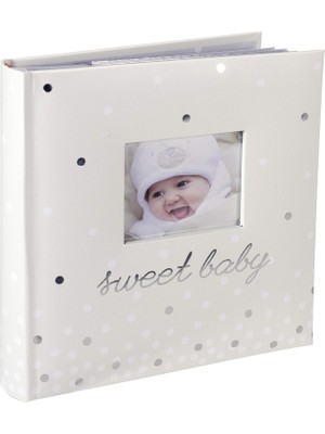 Zemira Malden International Designs Sweet Baby Fotoalbum, 160 x 10 Cm, Weiß