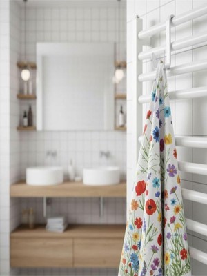Zemira 1 Adet Havlupan Askısı, Kıyafet Askısı, Kapı Arkası Askısı Radyatör Askısı Banyo Askısı Beyaz