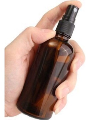 Zemira Siyah Sprey Başlıklı Amber Cam Şişe 100ML