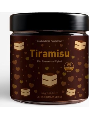 Zemira Viento Dondurularak Kurutulmuş Tiramisu Freeze-Dry Teknolojisi, Kıtır Atıştırmalık, Uzun Raf Ömürlü
