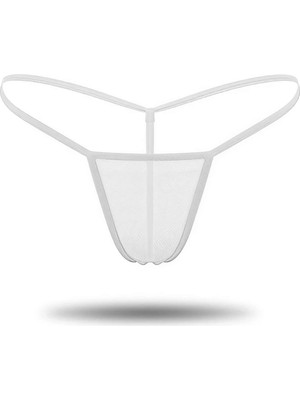 Ozka Concept Beyaz Transparan Tül String Tanga TM0368