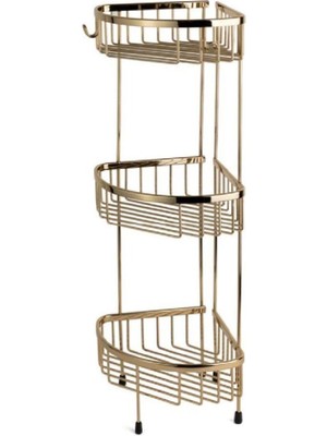 Zemira System Banyo Duş Raf Sistemi Gold Renk 647X196X250 mm