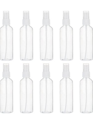 Zemira Exceart 10 Adet Küçük Doldurulabilir Sprey Şişeleri Temizle Boş Ince Mist Plastik Mini Seyahat Şişe