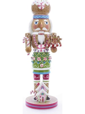 Zemira Kurt S. Adler Kurt Adler 40 cm Ahşap Zencefilli Kurabiye Fındıkkırıcı, Çoklu