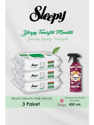 Zemira Sleepy 300 Adet Easy Clean Havlu, Sakura Oda Kokusu Hediyeli