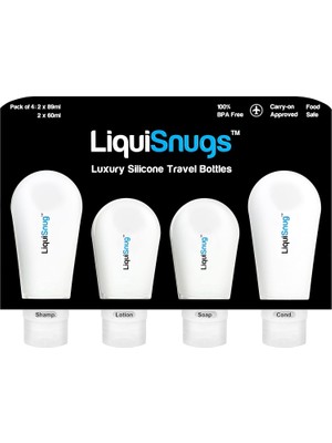 Zemira Travelsnugs Liquisnugs – % 100 Sızdırmaz – Seyahat Şişesi (3 Paket) –