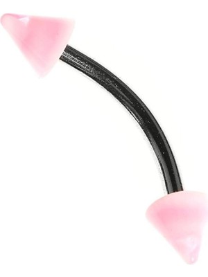 Zemira Rouge Moulin Curved Barbel Çelik Spike Piercing TDGR00915