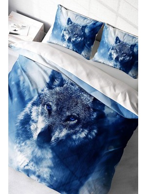 Zemira Monohome Lonely Wolf Naturel Çift Kişilik Nevresim Takımı, MONOHOME4340