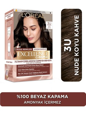 Zemira L'oreal Paris Excellence Creme Saç Boyası - 3 Koyu Kestane