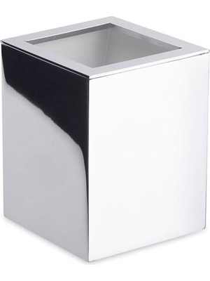 Zemira System Tezgah Üstü Fırçalığı Krom Renk 102X80X80 mm