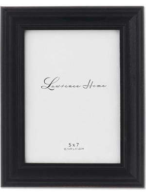 Zemira Lawrence Frames 5x7 Durham Yıpranmış Siyah Ahşap Resim Çerçevesi