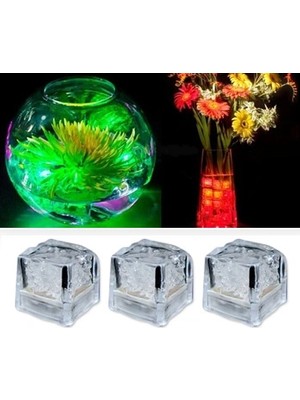 Ozkr Store LED Işıklı Buz Küpleri (3 Adet)