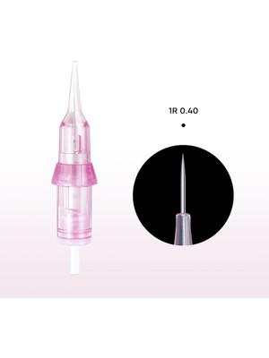 Zemira Bi̇omaser 1r 0.40MM Kıl Tekniği Pudralama Iğnesi, 20 Adet, Dövme Kalıcı Makyaj Cihazlar
