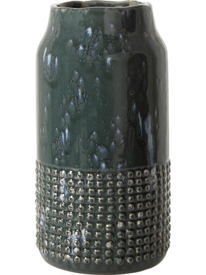 Zemira Azul Seramik Vazo 17 x 32 cm
