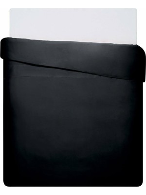 Zemira Linens Mix&match Pamuk Saten Çift Kişilik Nevresim Kılıfı Siyah