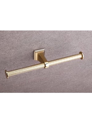Zemira System Sparklıne Ikili Tuvalet Kağıtlığı Gold Renk 45X78X266 mm