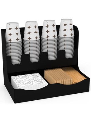 Zemira Metal Çay Kahve Organizasyon Standı Karton Bardaklık (8oz)