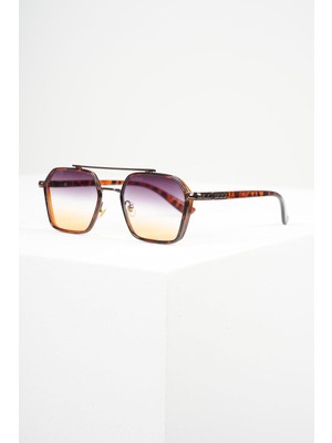 Zemira Eyewear RE0039 Metali̇k Leopar Güneş Gözlüğü