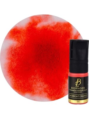 Zemira Biomaser Kalıcı Makyaj Nano Pigment Boya, Bright Orange, 12ML
