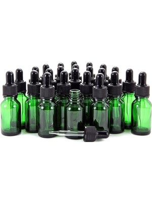 Zemira Vivaplex, 24, Yeşil, 10 ml (1/3 Oz) Cam Şişe, Cam Gözlü Damlalıklı