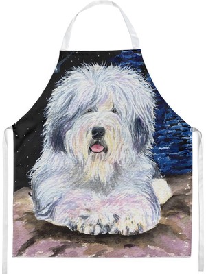 Zemira Caroline's Treasures 's SS8443APRON Starry Night Old English Sheepdog Schürze, Groß, Multicolor