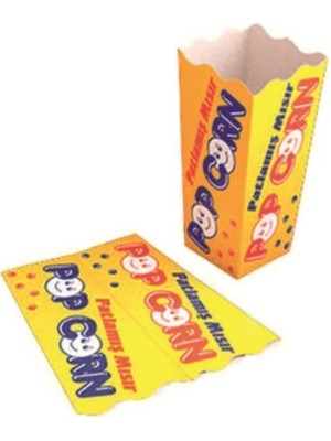 Zemira Küçük Karton Pop Corn/mısır Kutusu 100 Adet