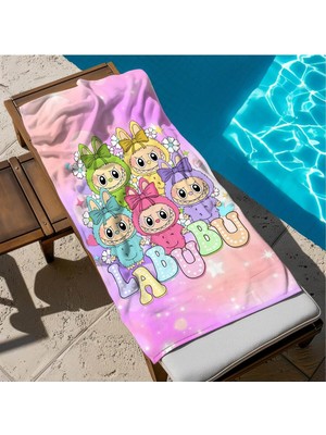 Zemira Gi̇ft Duvet Cover Rüya Çıta Temalı 3D Baskılı Plaj Havlusu Çok Renkli Tek Ebat
