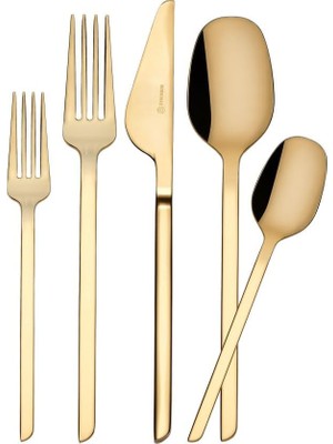 Zemira Flata 30 Parça Gold Çatal Kaşık Seti A2206-1