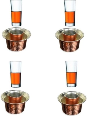 Zemira Pasabahce Bardak Bakır Ehlikeyif Seti 8 Parça 869E3455793028625