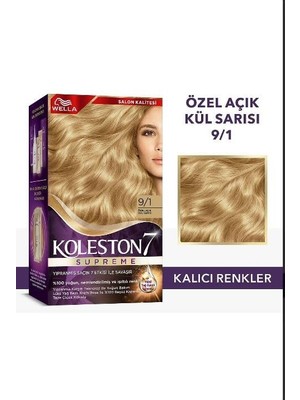 Zemira Koleston Kit 9-1 Özel Kül Sarısı Saç Boyası