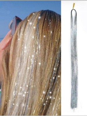 Zemira Kadın Hair Tinsel Saç Simi Gümüş, Tek Ebat, K0000000353, Gri