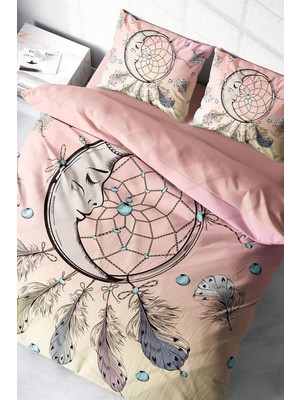Zemira MONOHOME%100 Pamuk Saten Çift Kişilik Nevresim Takımı Sleep Trap, MONOHOME40260