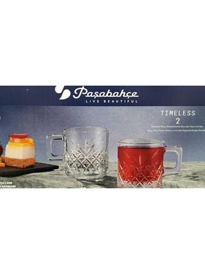Zemira Pasabahce Paşabahçe 55452 Ti̇meless Kulplu Bardak 195 cc 2li̇ 8693357593558-06