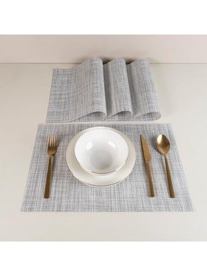 Zemira Maxstyle Other Light Grey 4 Parça Amerikan Servis 30X45 cm