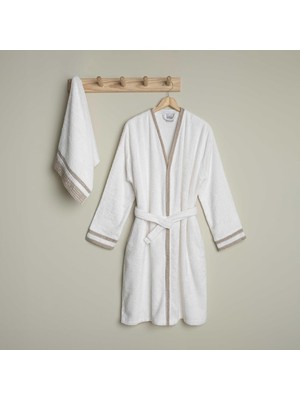 Zemira Linens Vesso Bambu S/m Bornoz Seti Ekru