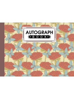 Zemira Autograph Book: Butterflies Cover | Memory Book, Signature Celebrity Memorabilia Album Gift, Size 8