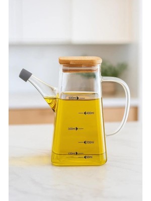 Zemira Bambum Rafa - Bambu Kapaklı Yağdanlık 550ML