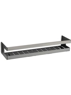 Zemira System Banyo Duş Raf Sistemi Füme Renk 98X100X400 mm Füme Tek Ebat BA3001 043 Bbn